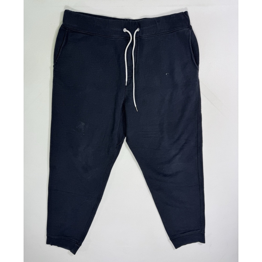 Rag and Bone Mens 2XL Sweatpants Black Tapered Fleece Gym Training Joggers XXL
